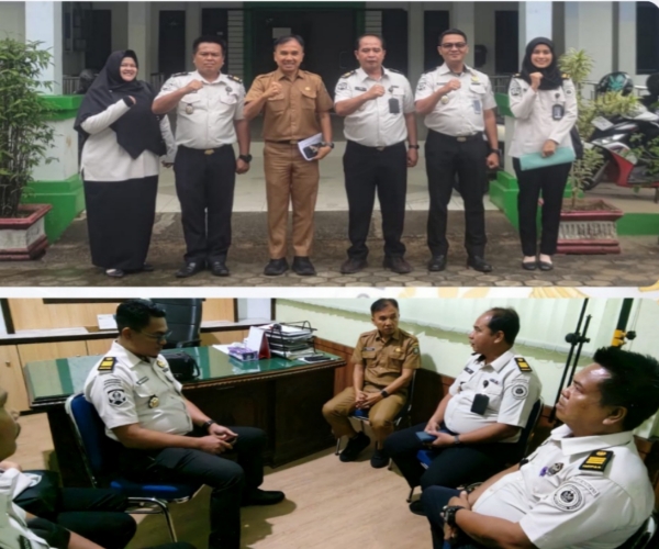 Kasie Binadik dan Giatja Lapas Kelas IIB Muara Bungo, melakukan kunjungan ke Dinas Lingkungan Hidup (DLH) Muara Bungo untuk membahas upaya peningkatan pengelolaan kebersihan dan lingkungan hidup di Lapas Muara Bungo, termasuk pengelolaan sampah, penanganan limbah, serta program penghijauan. "Melalui koordinasi dengan Dinas Lingkungan Hidup, kami ingin mewujudkan lingkungan lapas yang bersih, sehat, dan ramah lingkungan. Kondisi lingkungan yang baik tentu sangat mendukung suasana pembinaan yang lebih kondusif bagi warga binaan," terang Tiopan P Situmorang.
